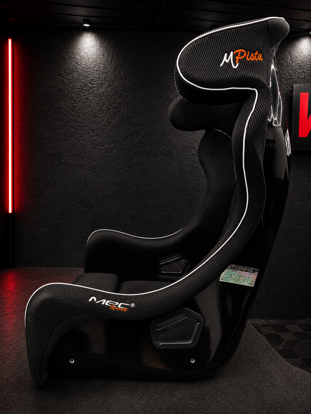 Butaca Deportiva MEC Sport Wayne Sim Racing vista lateral