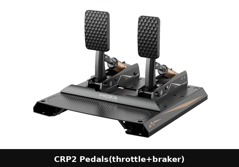 Pedalera MOZA CRP2 con celda de carga en Argentina